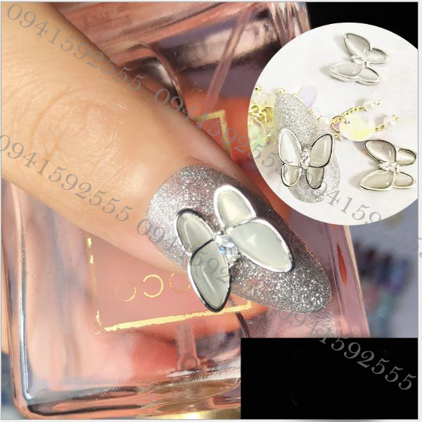Bướm đá mắt mèo trang trí móng