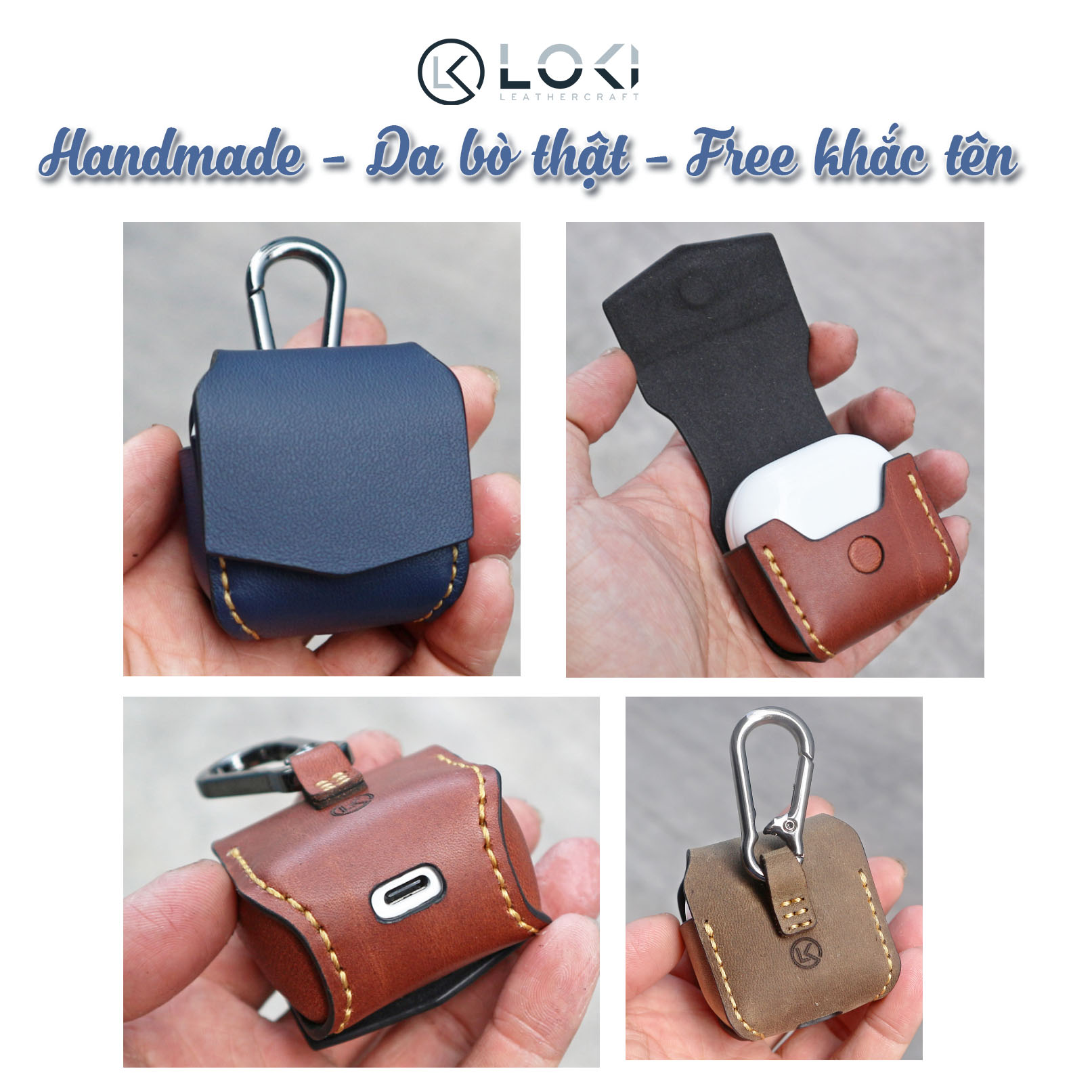 Bao da Samsung Buds Pro 2 | Buds Pro | Buds Live | Buds 2 - Manory Leather