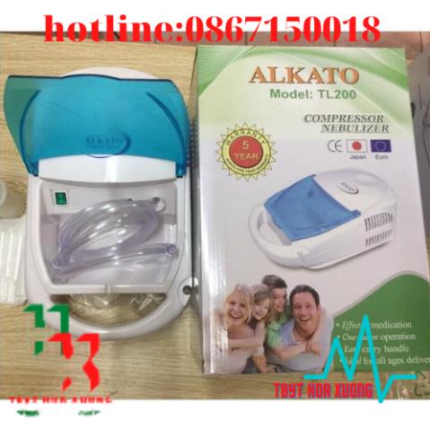 Máy xông khí dung+ hút mũi 2 trong 1 alkato tl200