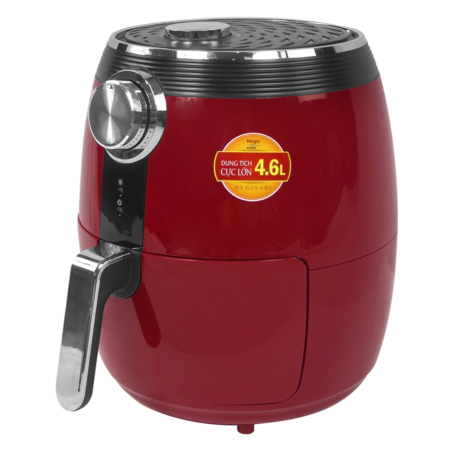 Nồi Chiên Không Dầu Magic Korea A802 (Dung Tích 4.6 Lít) Công Suất 1500W Chiên Nướng Rã Đông Bảo Hành 12 Tháng