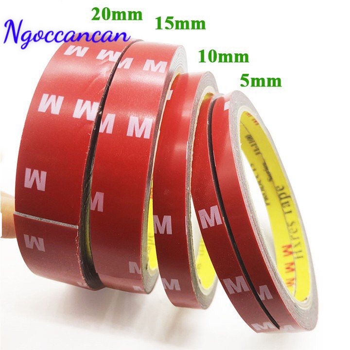 Băng dính 2 mặt, băng keo 2 mặt chuyên dụng cuộn dài 2,3m