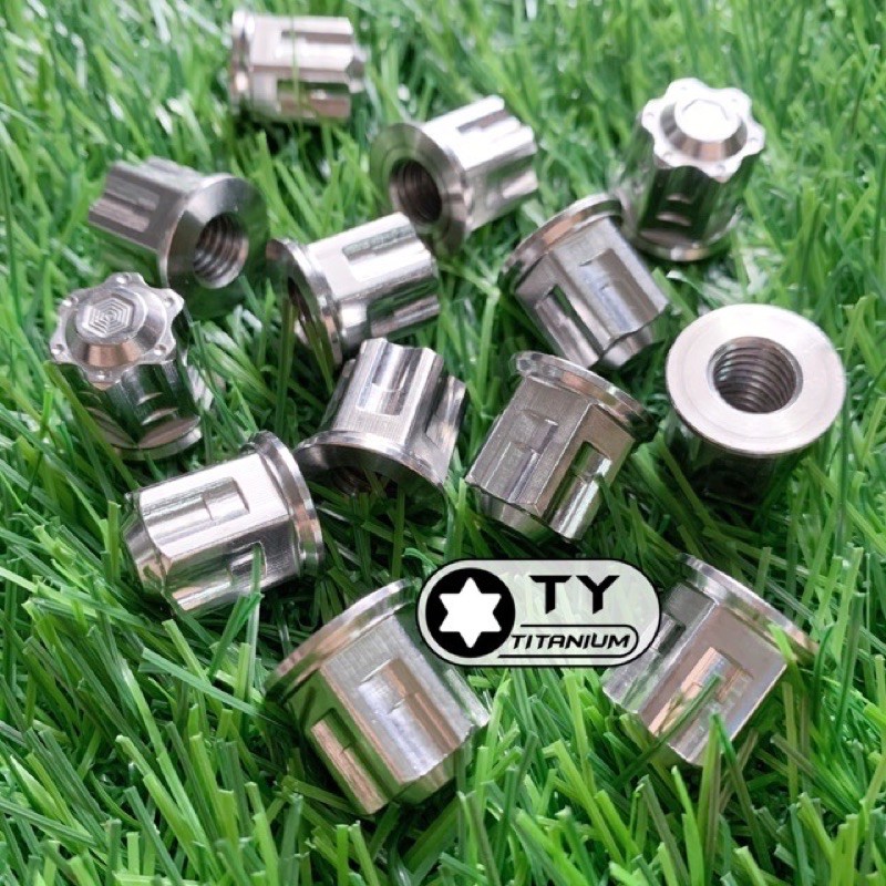 Tán Salaya inox304 Tán 6li 7li Bít Đầu gắn Đầu Bò , Nòng xe Wave Dream