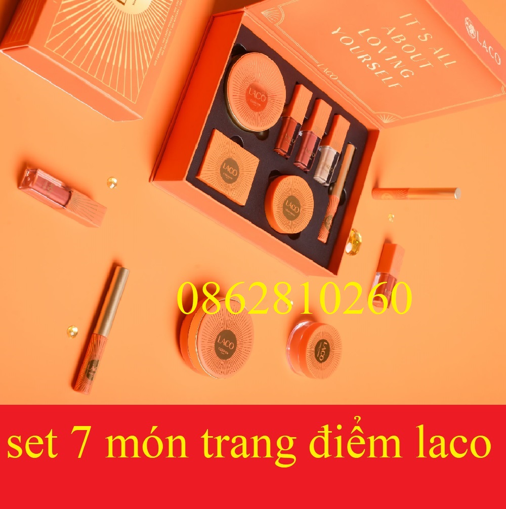 Set trang điểm laco make up colection 7 món