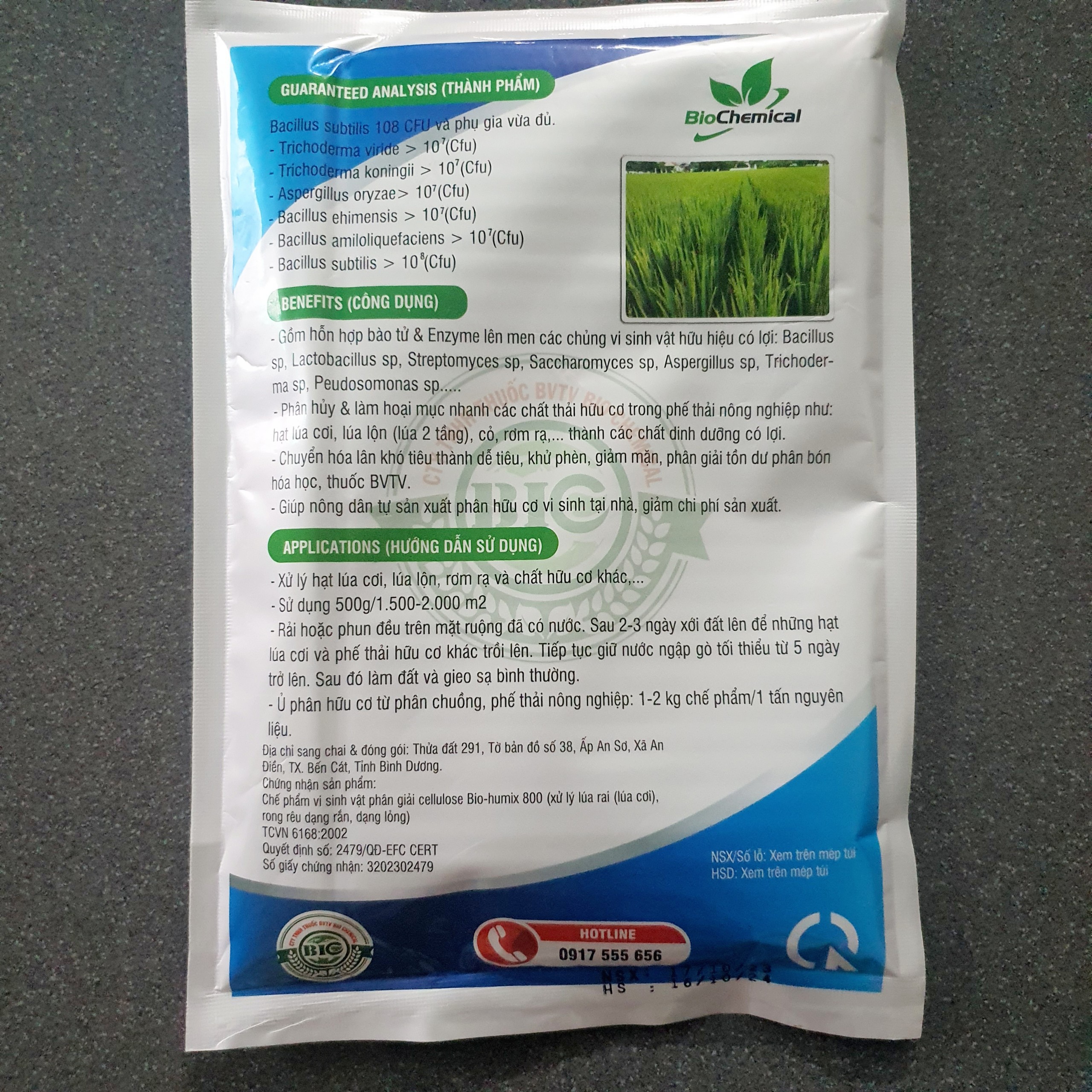 Chế phẩm Xử lý lúa cơi, lúa lộn,lúa ma 500gr