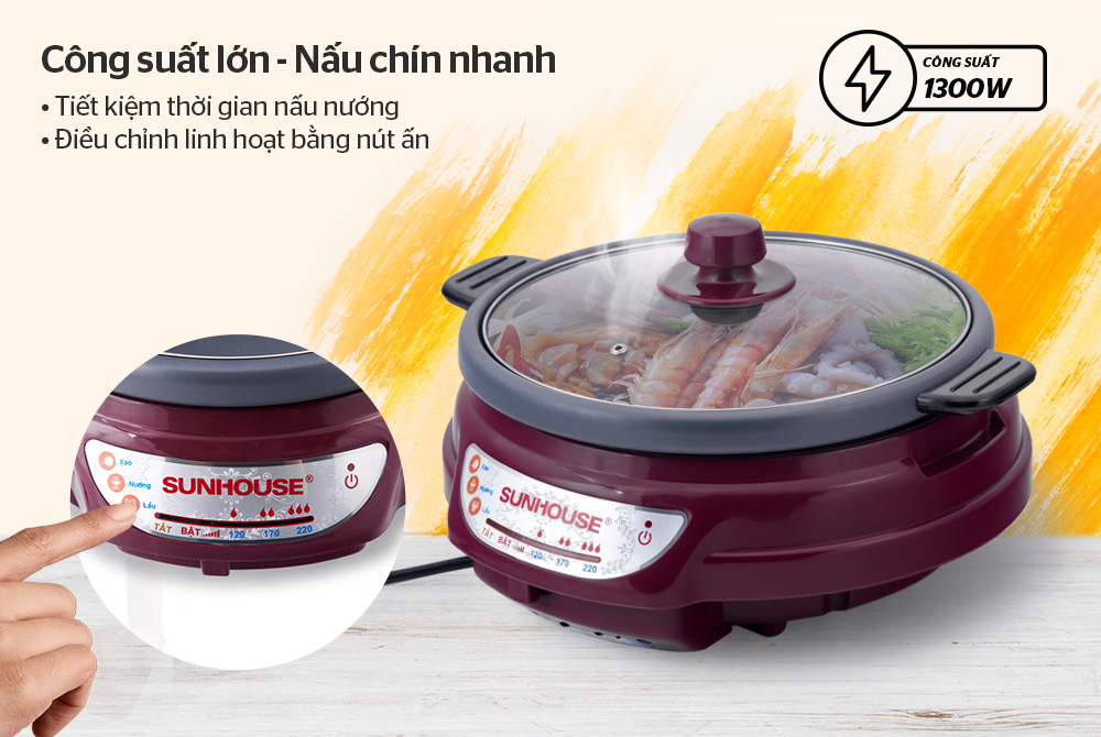 Lẩu điện SUNHOUSE SH535L
