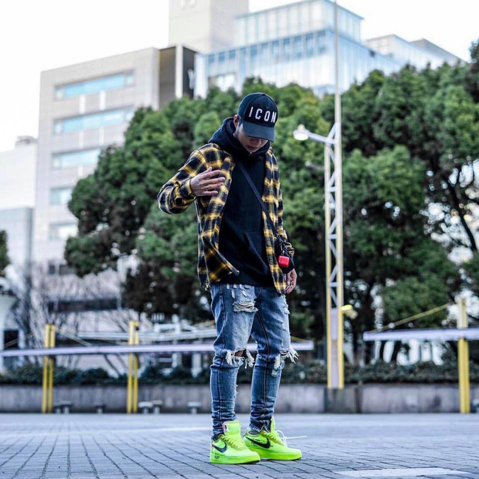 [HCM]Sơ Mi Flannel Màu Đen Vàng