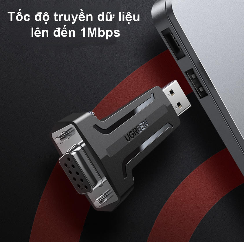 Đầu chuyển đổi tín hiệu USB 2.0 sang COM DP9 RS 232 UGREEN 80111