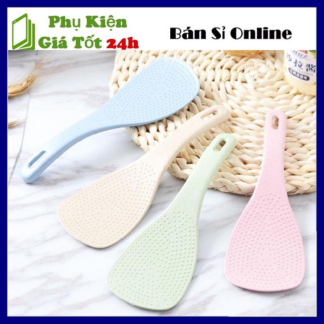 Vá xới cơm muỗng xúc cơm lúa mạch chống dính - Muôi Cơm Chống Dính Tiện Dụng
