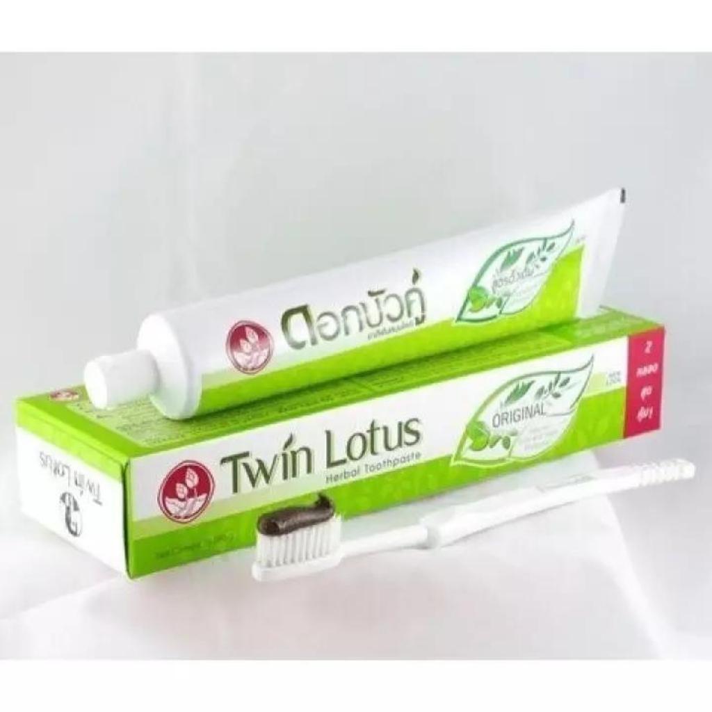 (150g) Kem đánh răng Dok Bua Ku Twin Lotus Thái Lan