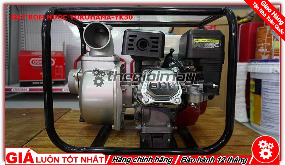 [HCM]Máy bơm nước chạy xăng YOKOHAMA WP30 động cơ 6.5 HP (YK80)