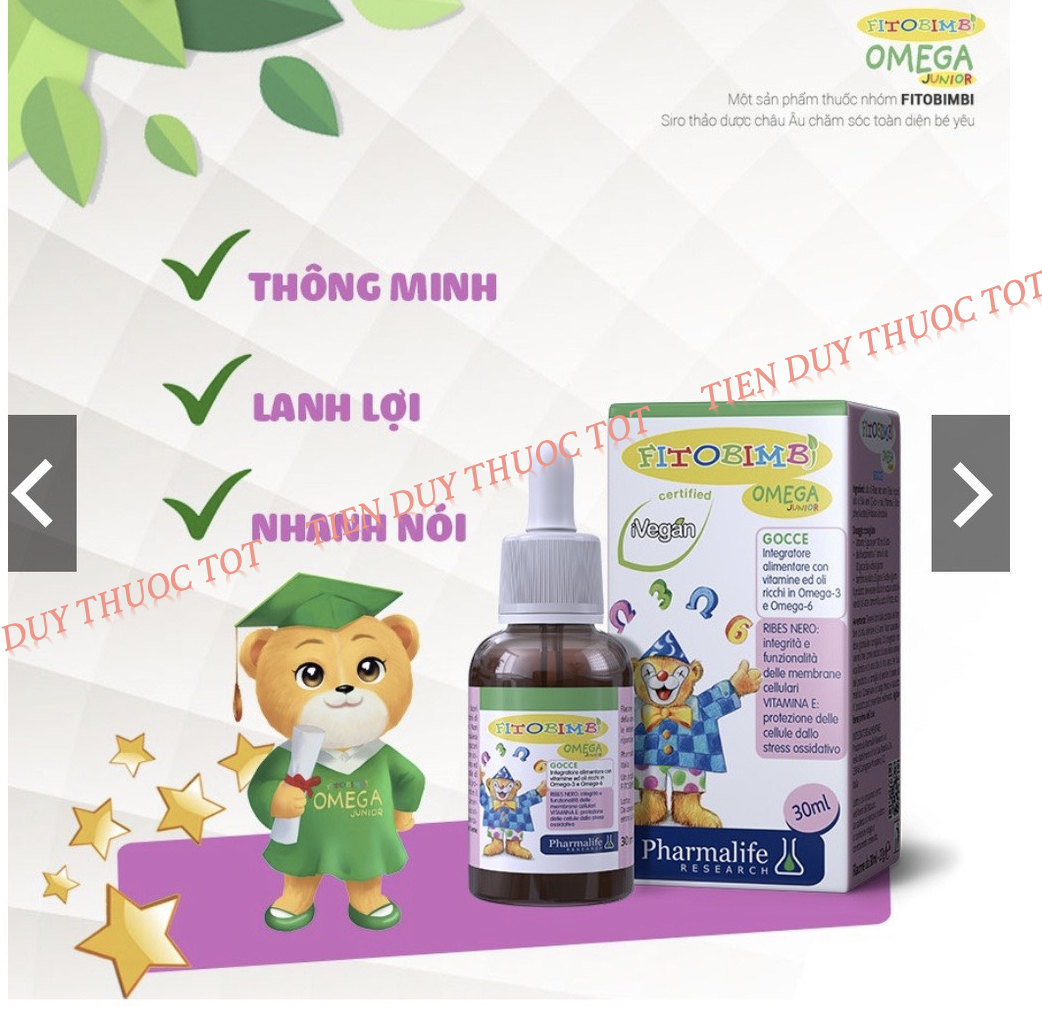 [Hoàn tiền 6%] Fitobimbi omega junior [ Lọ 30ml ]