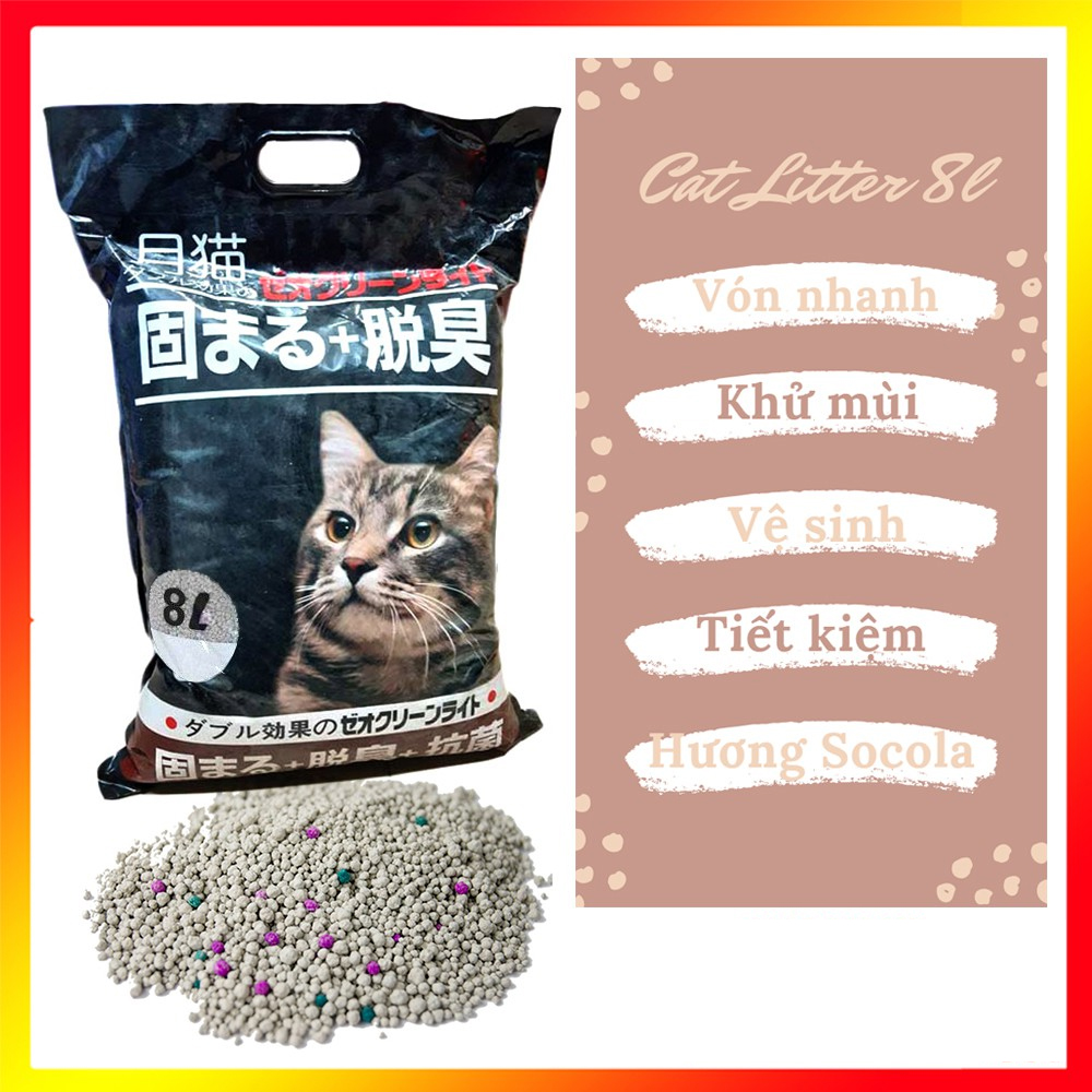 Cát vệ sinh cho mèo siêu hút siêu thấm Nhật Bản 9L
