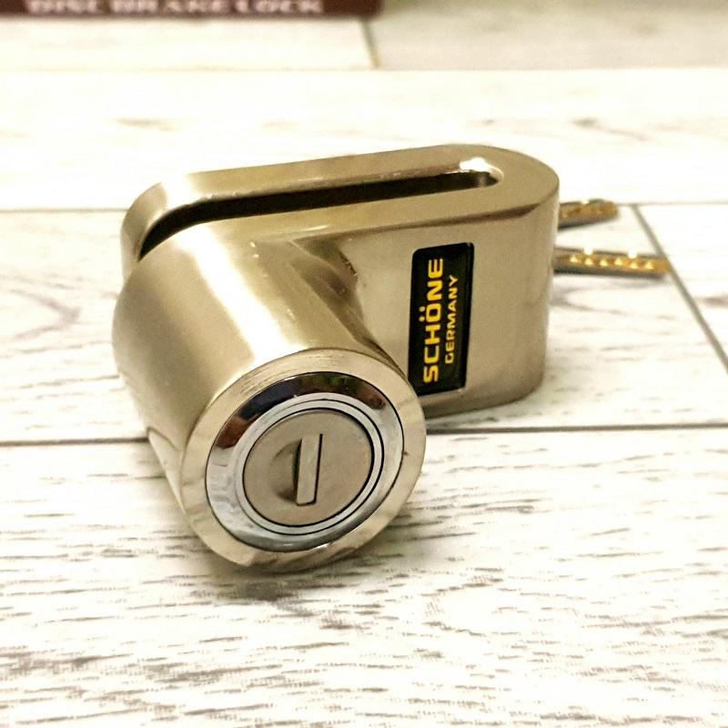 Khóa đĩa xe máy chống trộm SCHONE SC-3027 Bạc ( GERMANY)
