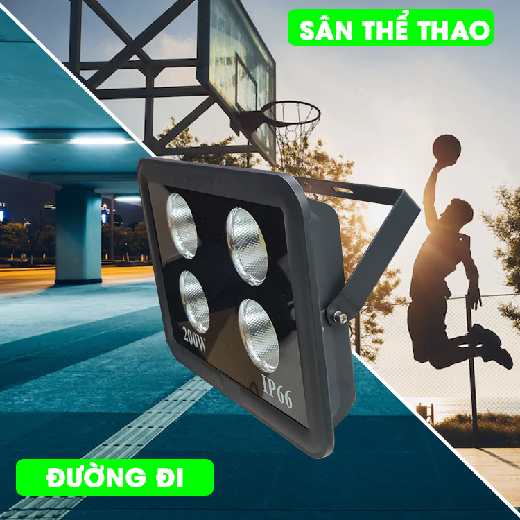 Đèn pha LED chiếu sâu (Pha cốc) 200W Đèn Pha Led 200W - ĐÈN PHA CỐC/LY 200W IP66 Chip Led COB
