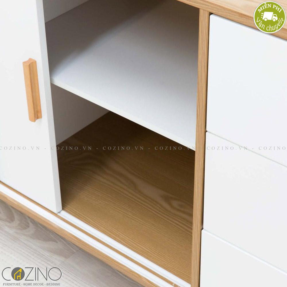 Tủ trưng bày lớn Blake gỗ tự nhiên