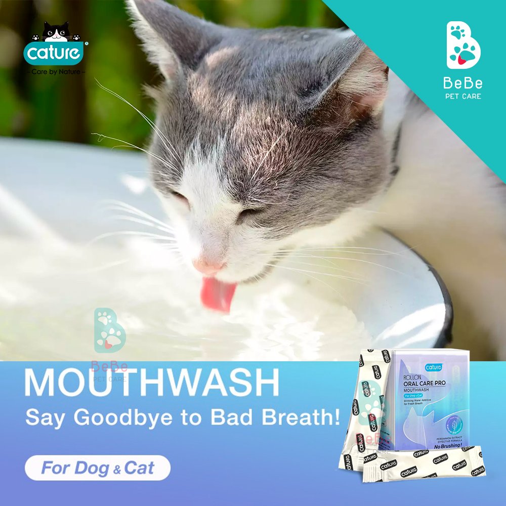 Dung Dịch Pha Nước Uống Thơm Miệng Cho Chó Mèo CATURE Oral Care Pro 5ml