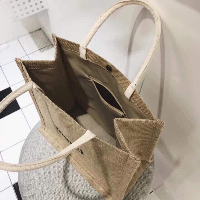 Túi  cói thời trang đi biển kích thước 35x36cm