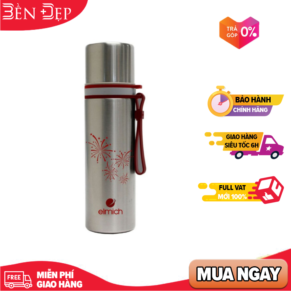 Bình giữ nhiệt Elmich inox 304 500ml EL2972 (Giá áp dụng giao tại HN, HCM& các tỉnh liên hệ shop)
