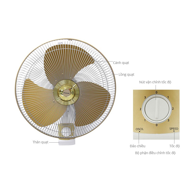 Quạt treo tường F-409U