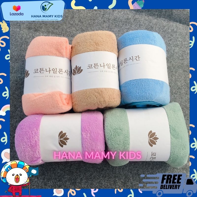 Khăn tắm lông cừu hàn quốc hàng dày size đại 70x140