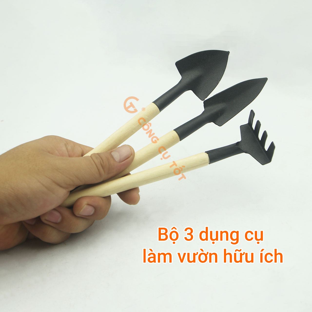 Bộ cuốc xẻng 3 món mini trồng cây cảnh