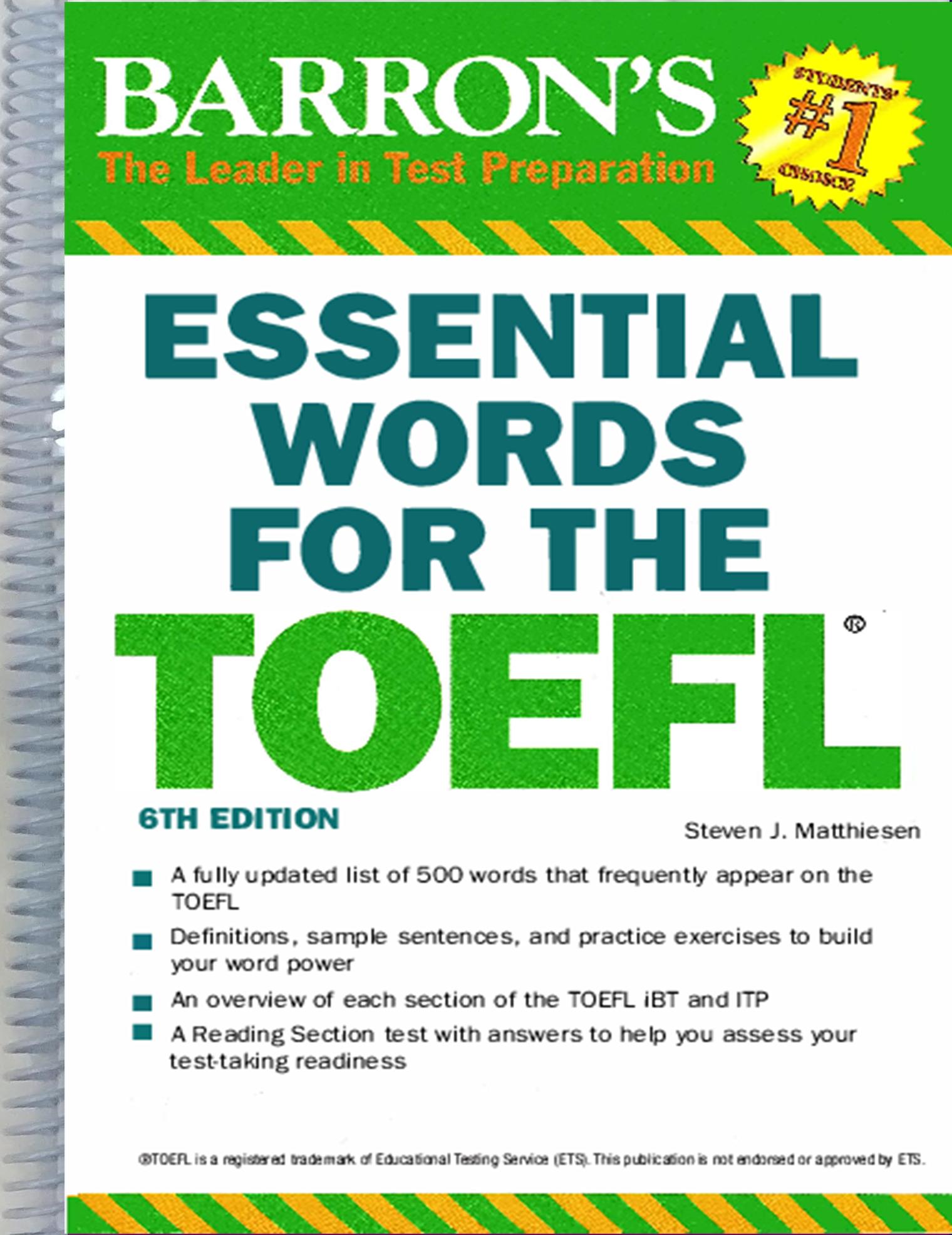 Yuk Pelajari Barron's Practice Exercises For The Toefl 6th Edition Pdf ...