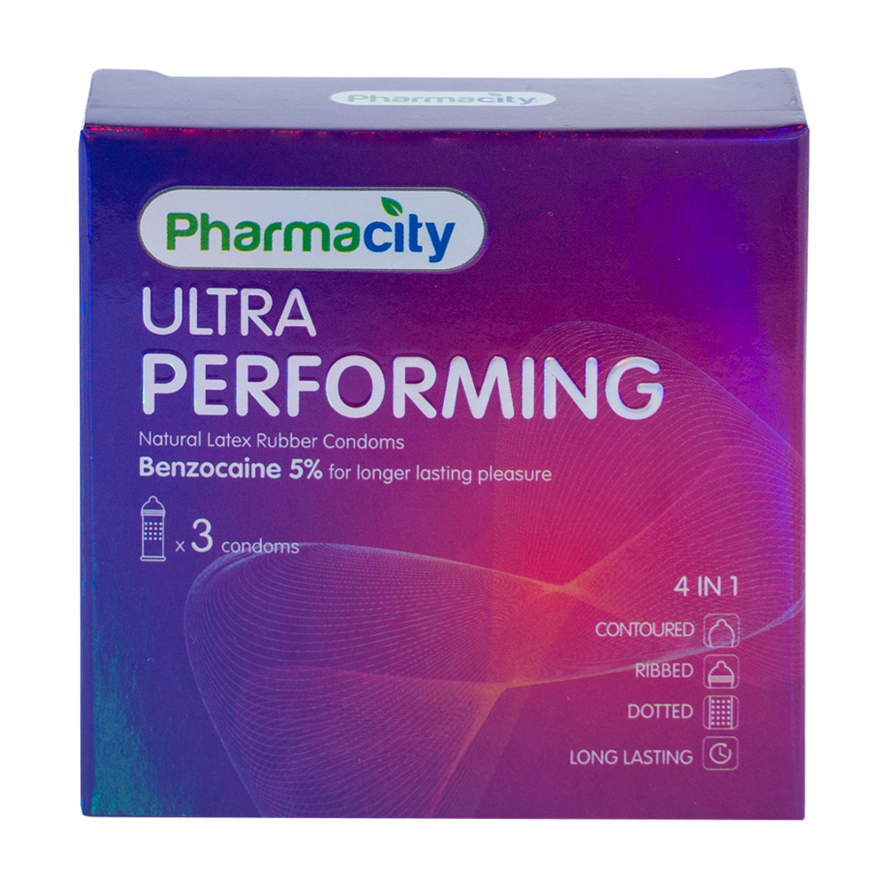 Bao cao su Pharmacity Ultra Performing (Hộp 3 cái)