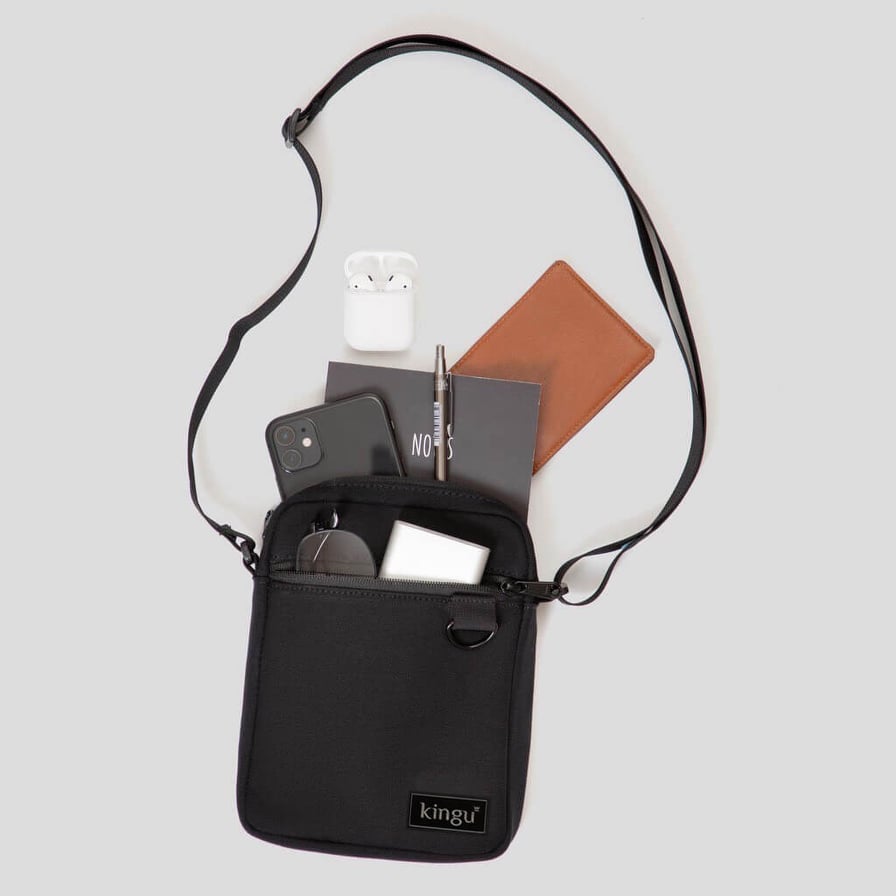 Túi đeo chéo Mini Cross Bag- Đen/Vàng