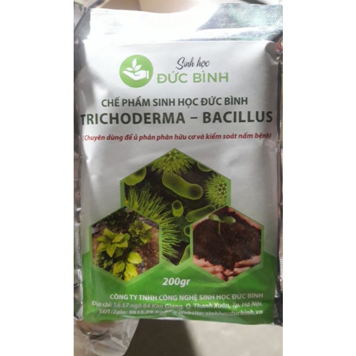 Chế phẩm sinh học TRICHODERMA BACILLUS - Chuyên dùng để ủ phân hữu cơ và kiểm soát nấm bệnh