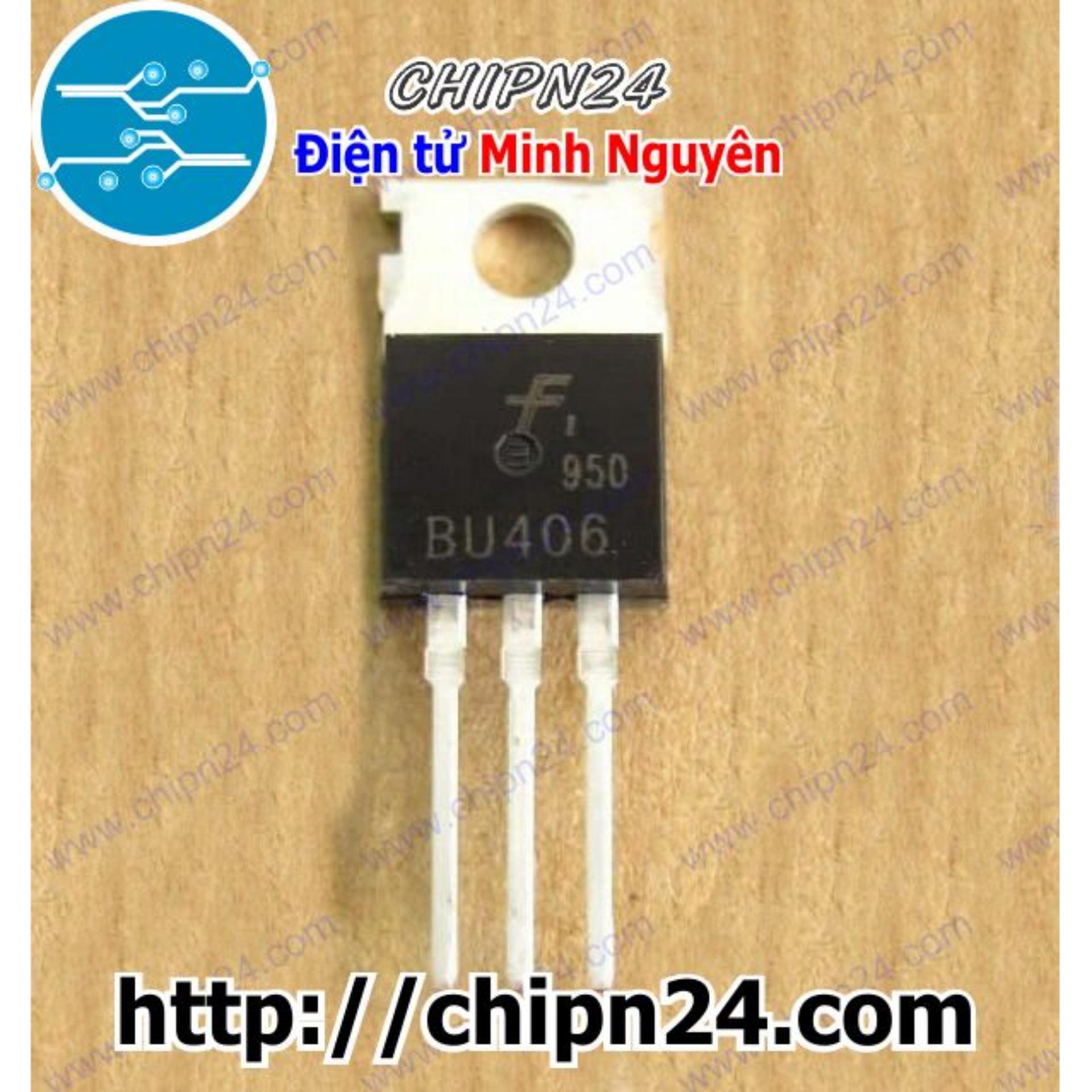 [2 con] (KT1) Transistor BU406 TO-220 NPN 7A 200V (406)