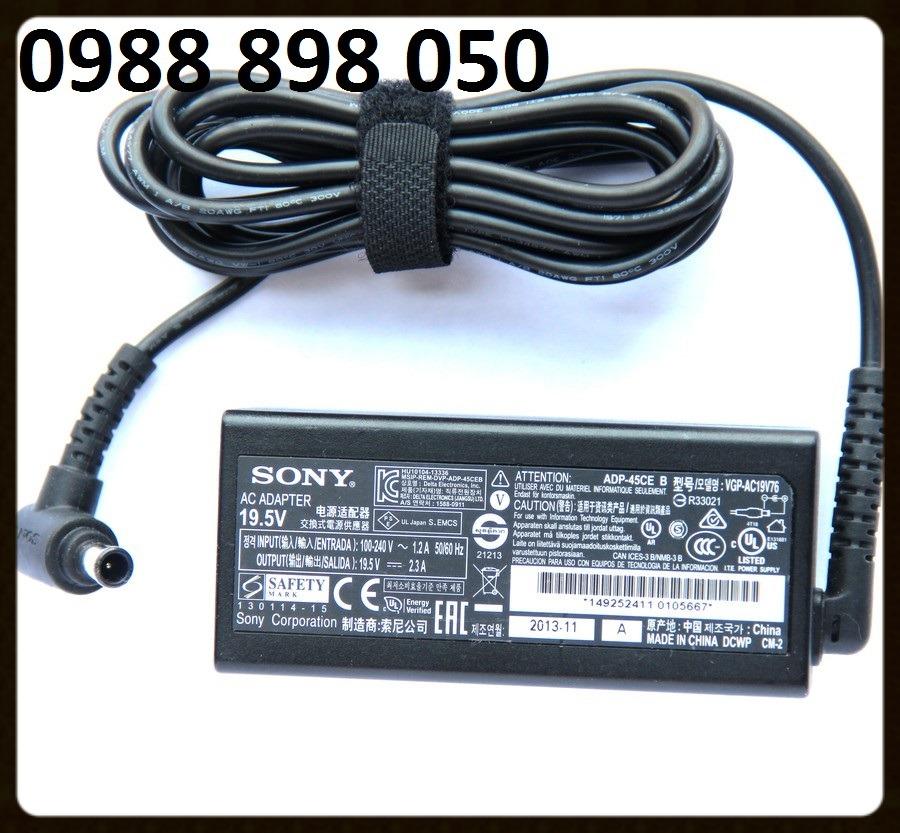Sạc laptop sony 19.5v 2,3a theo máy