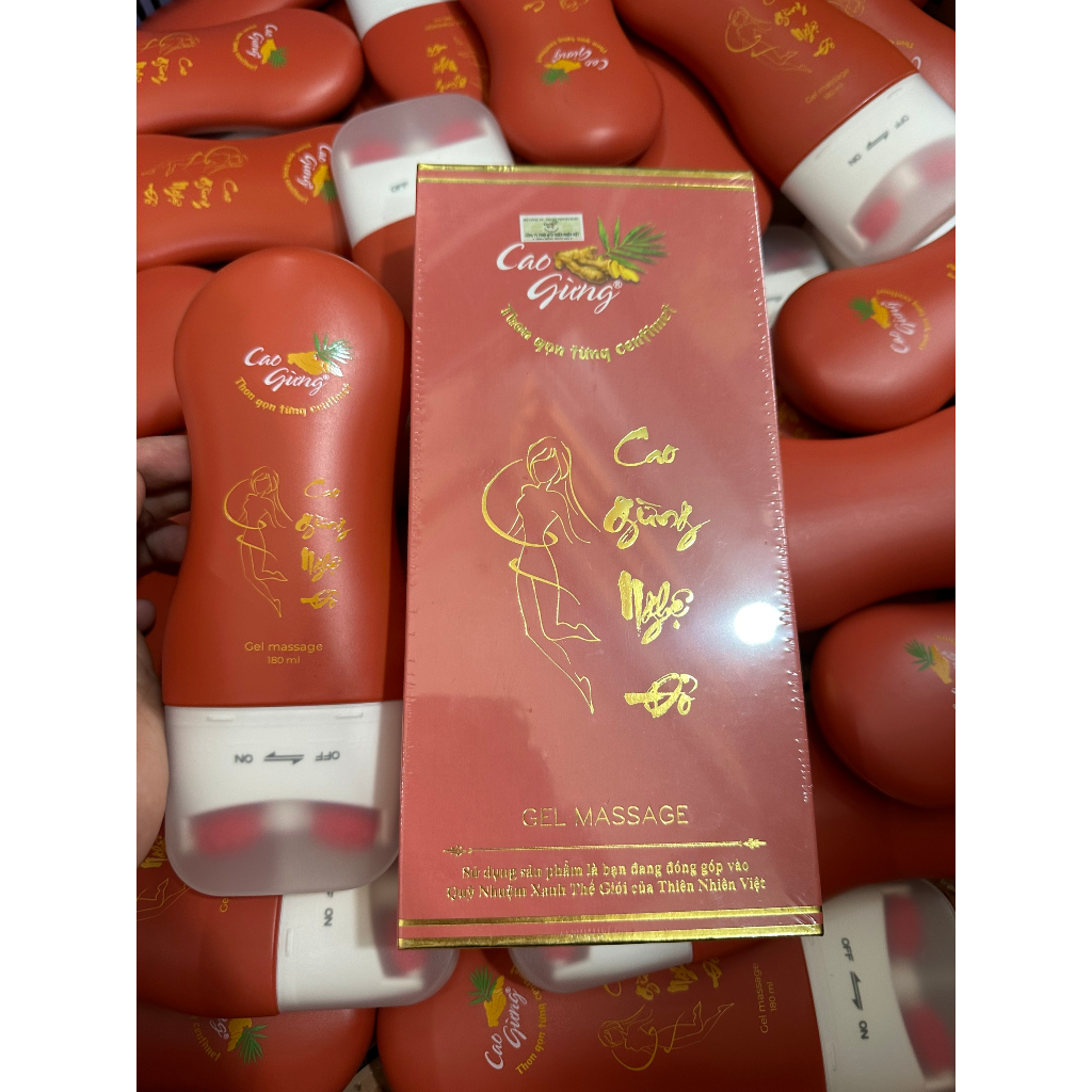 Thanh Lăn Cao Gừng Nghệ Đỏ Tan Mỡ Thừa (180ml)