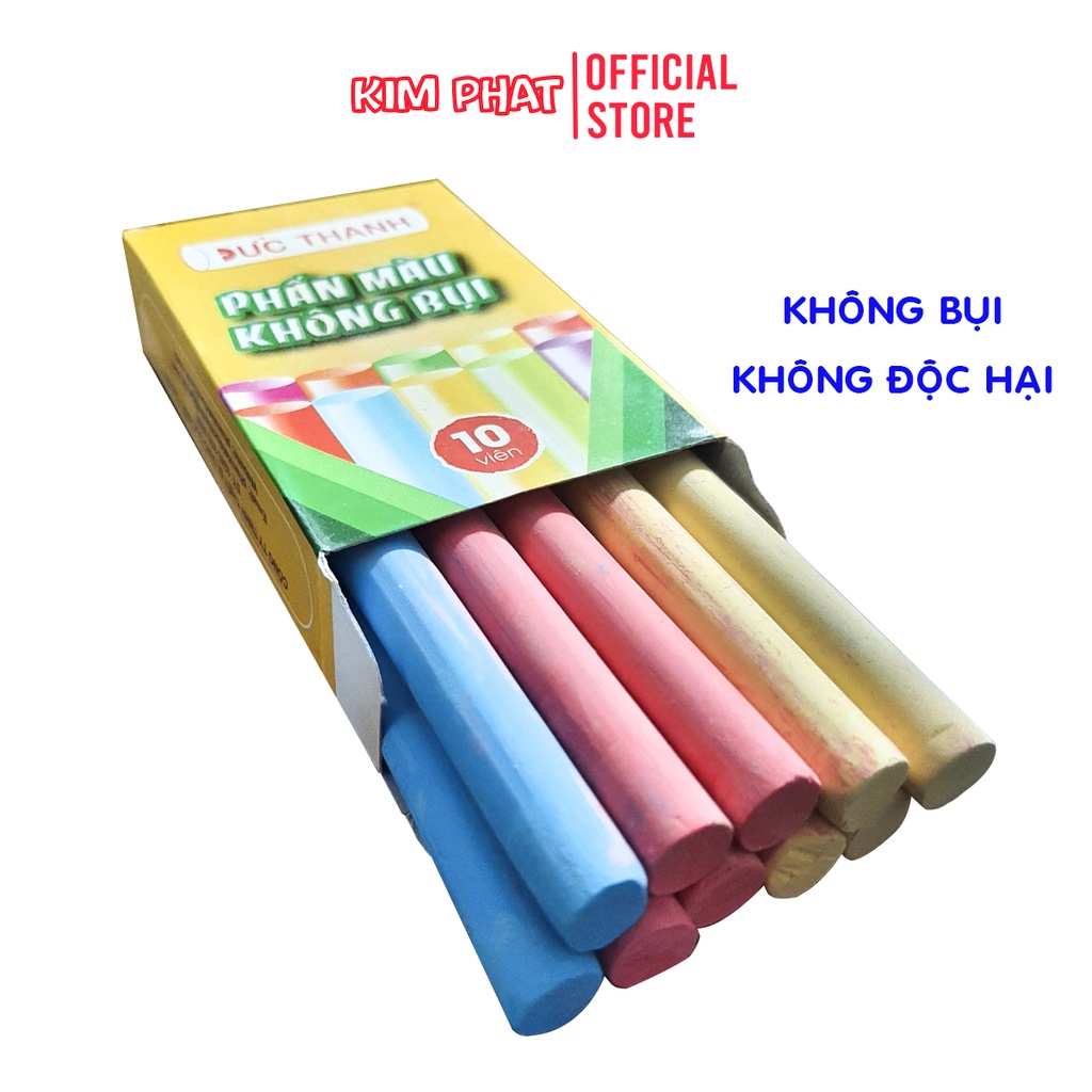Phấn Màu Không Bụi Đức Thanh (Combo 02 Hộp 20 Viên) - Mixasale
