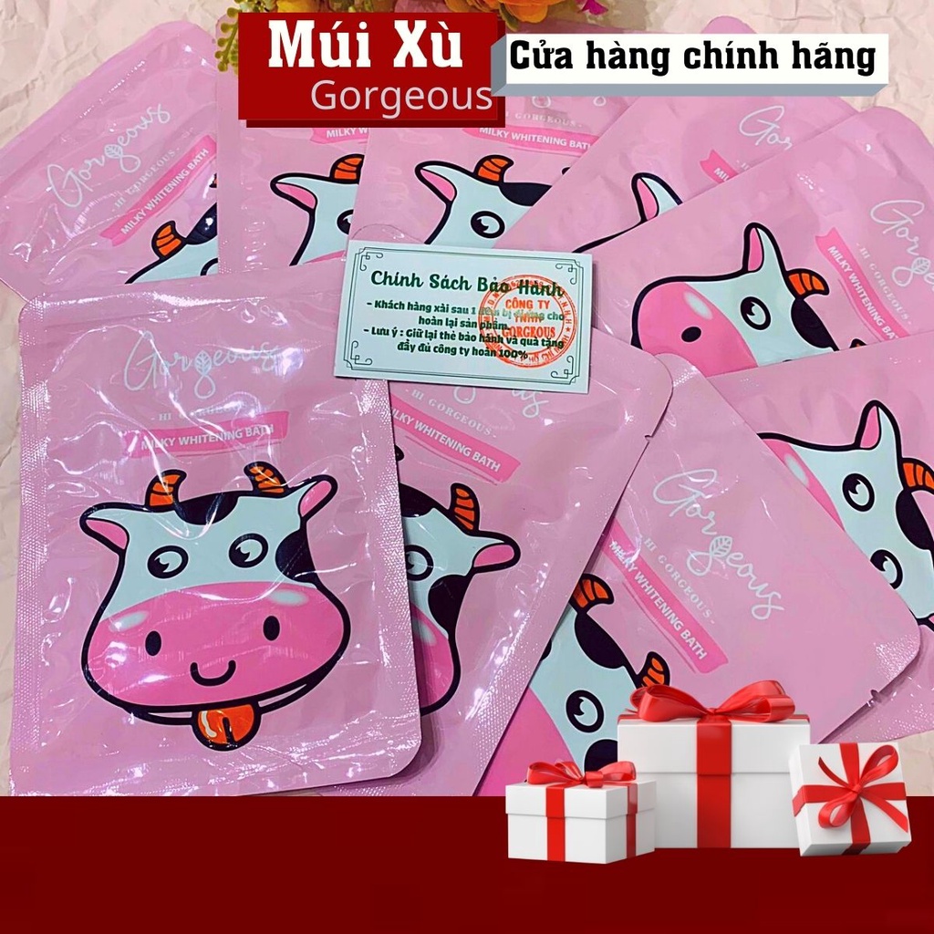 SET TẮM TRẮNG DA TINH CHẤT SỮA BÒ MÚI XÙ GORGEOUS