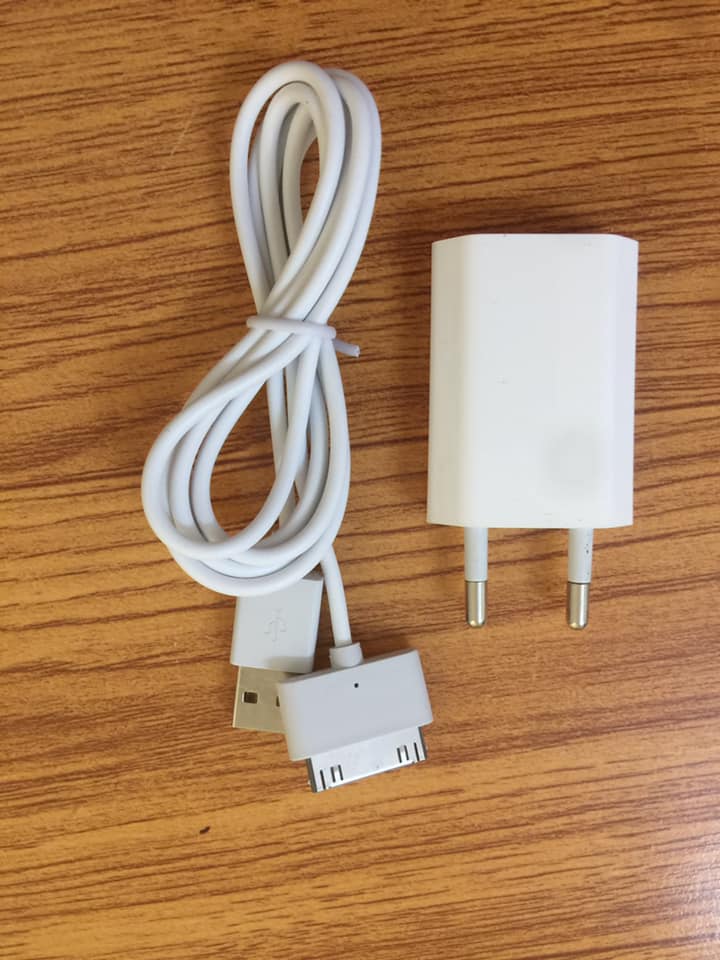 bộ sạc iphone 4, 4s củ dẹt