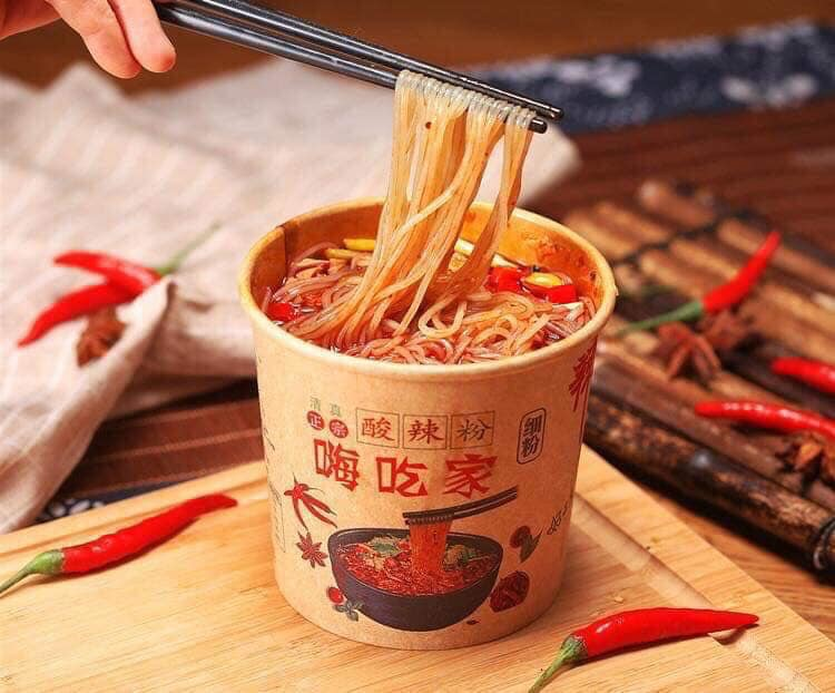 THÙNG 6 HỘP Miến hộp chua cay Trùng Khánh