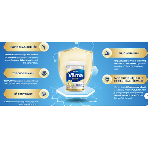 [Date T12/24][ FREESHIP MAX ]Sữa Bột Nutifood Varna Complete dinh dưỡng đến từ Thụy Điển, Phòng Ngừa và Phục Hồi Sức Khỏe Nhanh Dành Cho Người Lớn