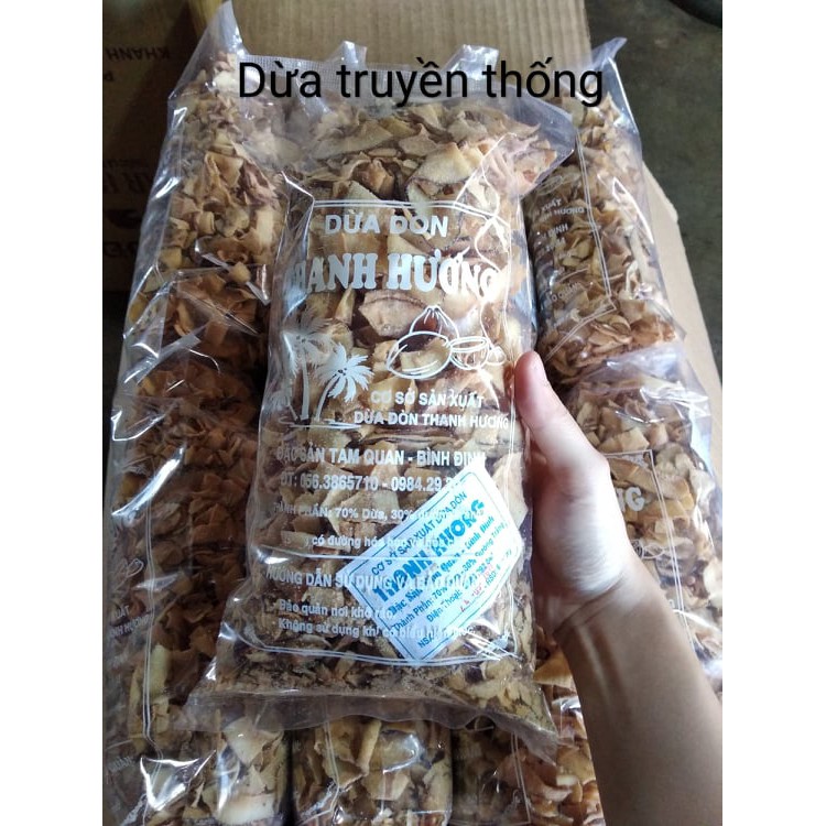 100g mứt dừa sấy giòn bến tre