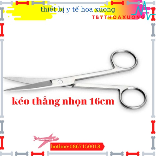 Kéo thẳng nhọn 16cm- kéo cắt