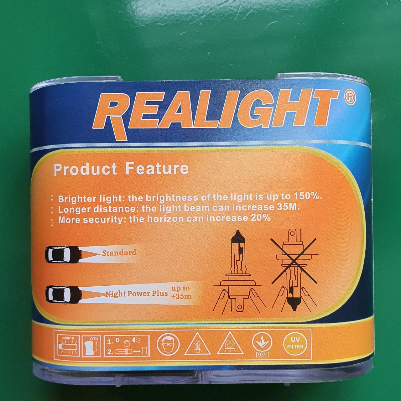 Bóng đèn Halogen H1 tăng sáng 150% - REALIGHT