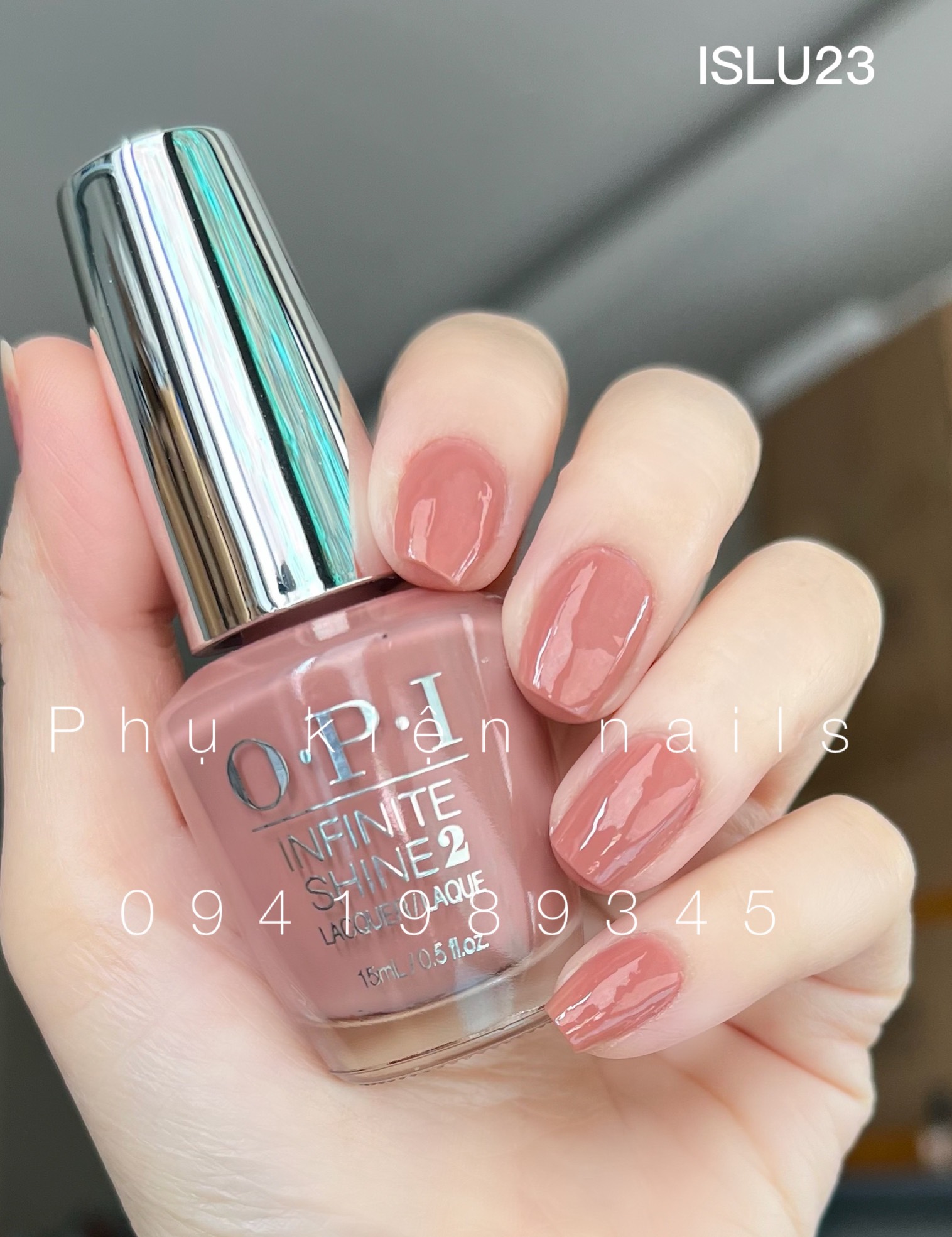 Sơn Móng Tay Opi - Sơn Nắp Bạc Siêu Bóng(ISLU23)