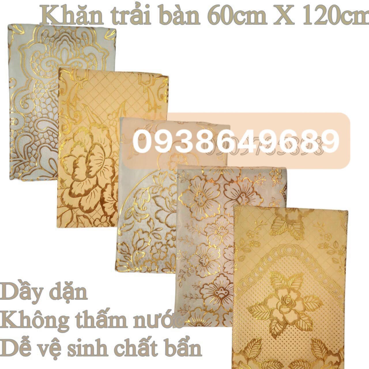KHĂN TRẢI BÀN 60 X 120 cm SIÊU BỀN