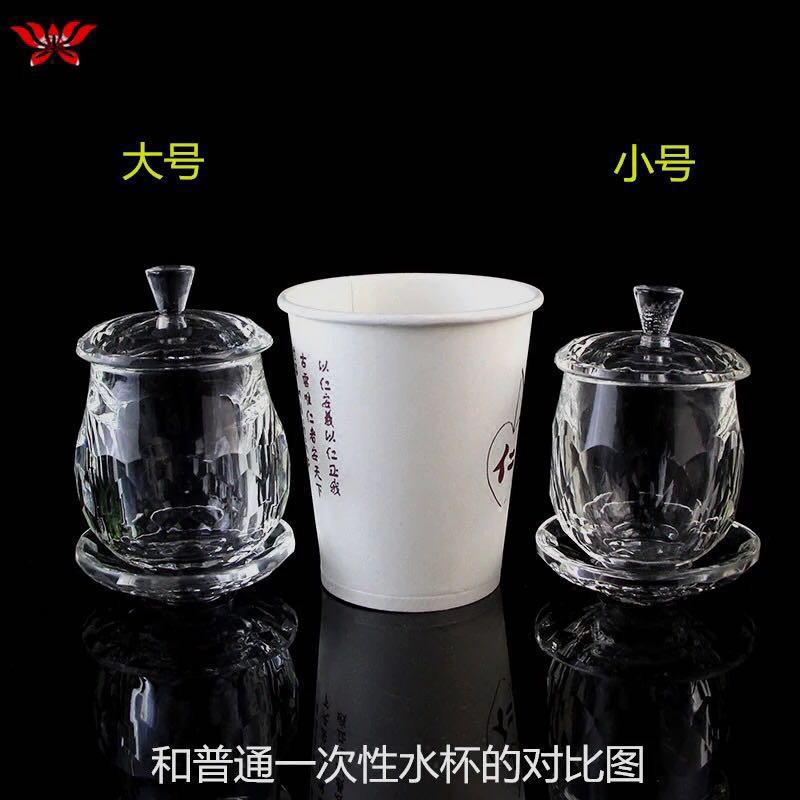 Chén cúng thủy tinh có nắp