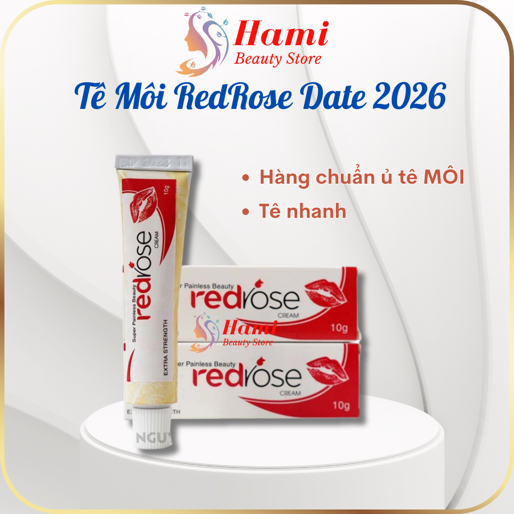 Kem ủ tê red rose phun xăm thẩm mỹ, ủ tê mày, ủ tê môi, ủ tê mó