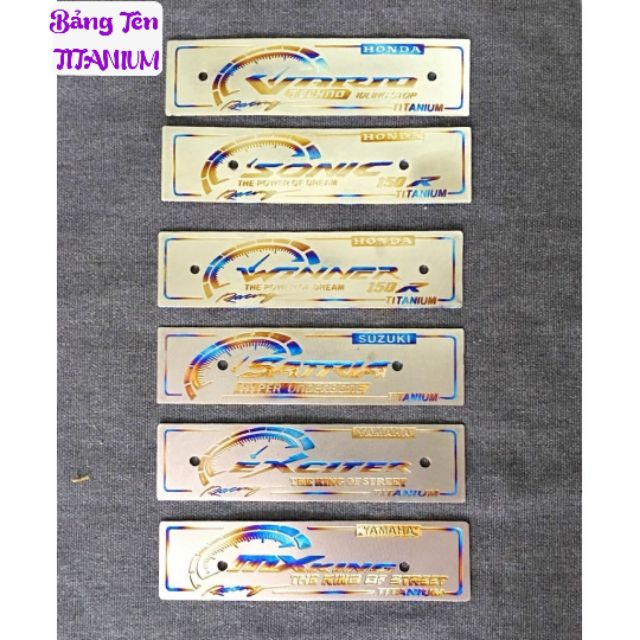 Bảng Tên Titan Đủ Các Dòng Xe Vario winner sonic satria exciter...