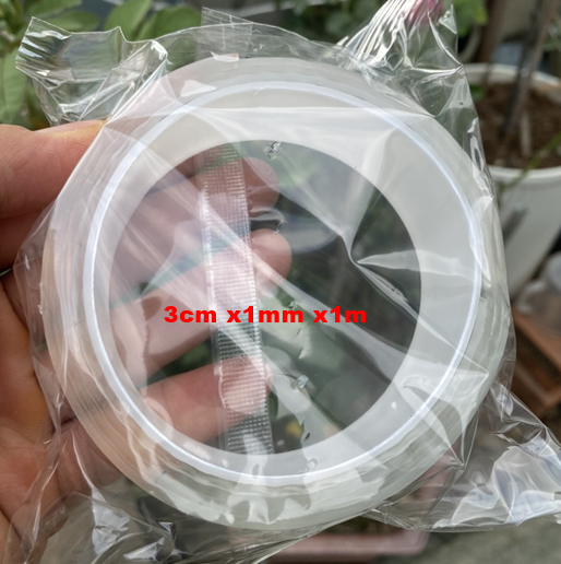 Băng Keo Băng Dính 2 Mặt Đa Năng Trong Suốt cuộn 5m-3m-2m-1m - Bám dính trên mọi bề mặt chịu lực chịu nhiệt độ đàn hồi cao chống rung động băng keo chống thấm