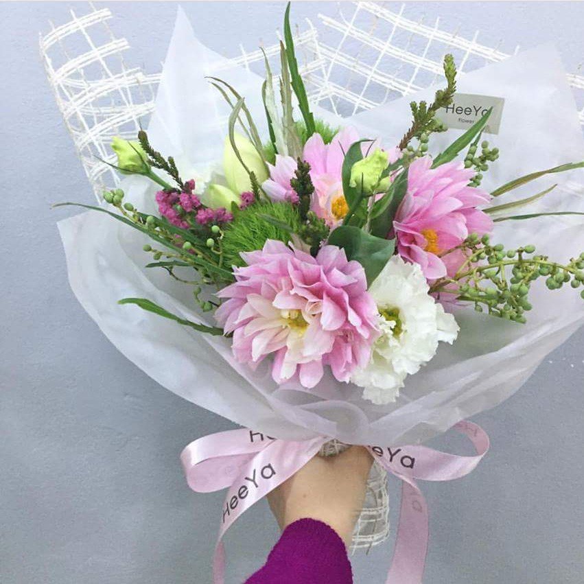 Cuộn giấy lụa, giấy vân long gói hoa