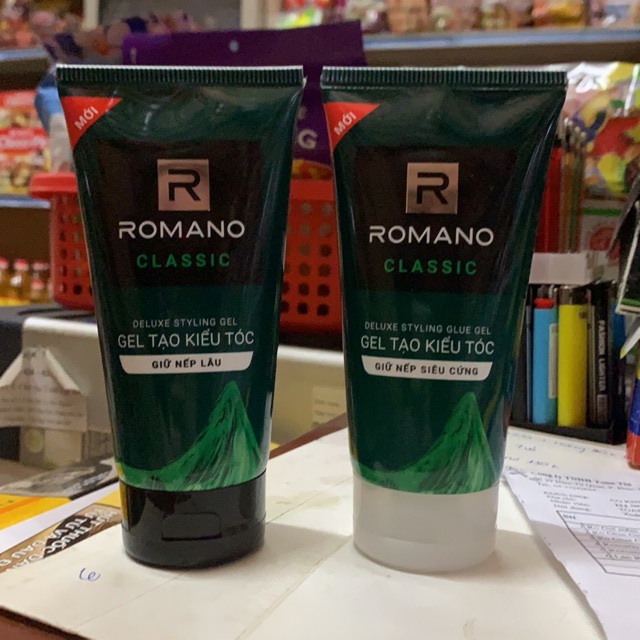 [HCM]Gel Vuốt Giữ Tóc Cứng Vừa Romano Classic 150g