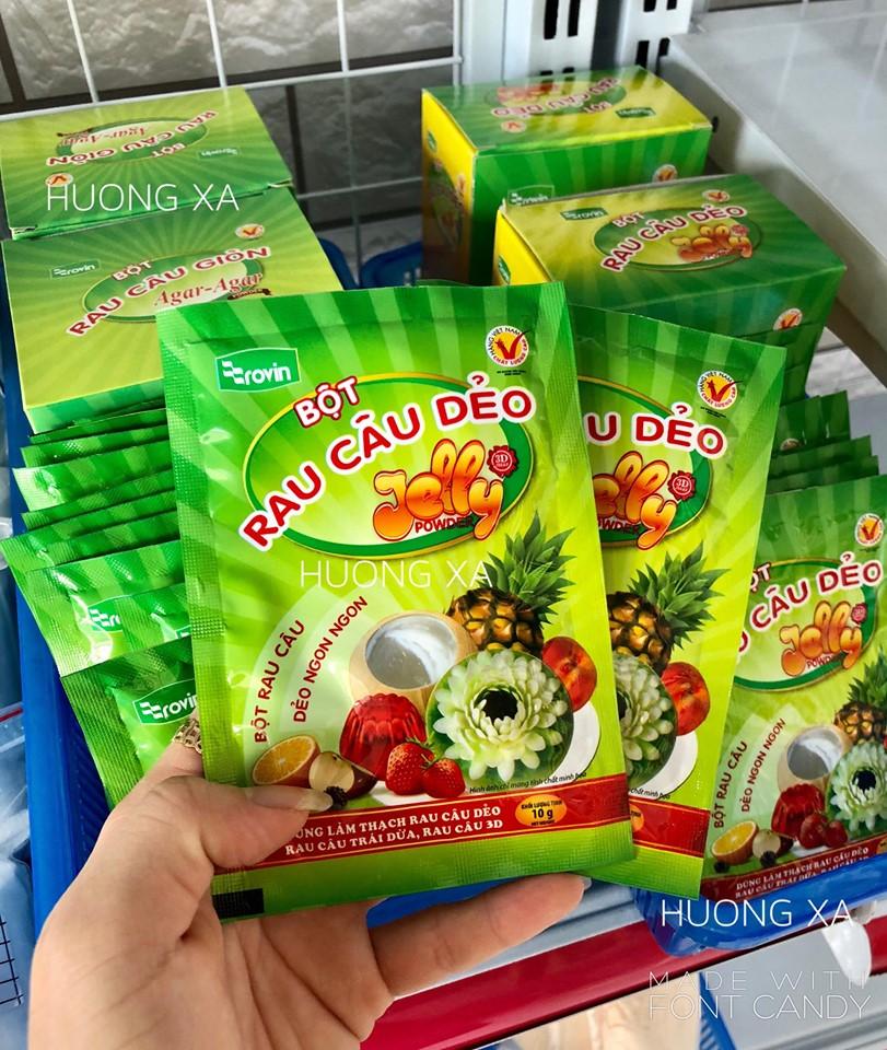 BỘT RAU CÂU DẺO - hộp 12 gói