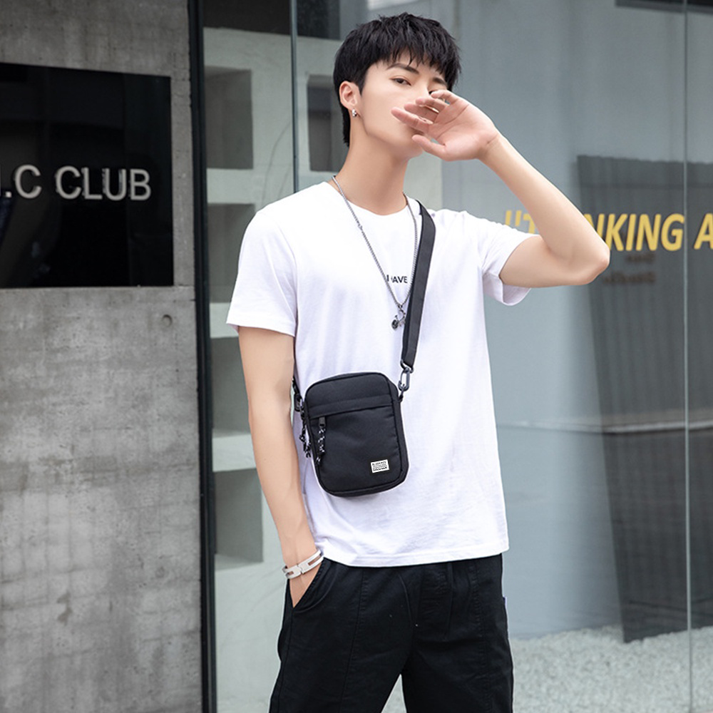 Túi đeo chéo nam mini vải canvas bền bỉ phong cách hàn quốc TX33
